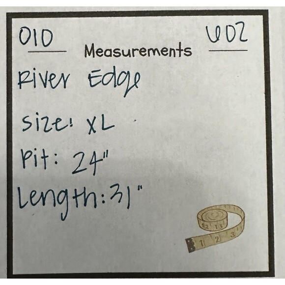 River Edge Shirt Mens XL Green Plaid Short Sleeve Button Outdoor Fishing - Picture 7 of 7